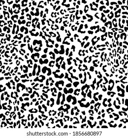 
Leopard black spots on a white background stylish trendy pattern template for printing clothes, fabric.