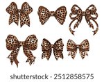 Leopard Bow Exotic Animal, vector