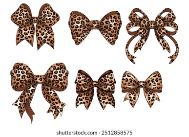 Leopard Bow Exotic Animal, vector