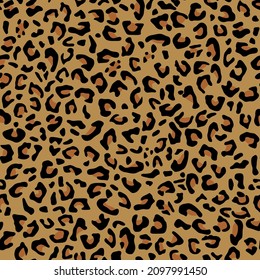 Leopard camouflage. Seamless pattern. Fabric, paper.