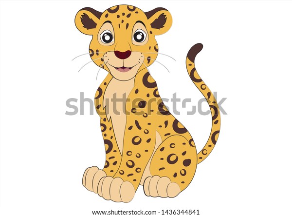 Leopard Cartoon Leopard Wildlife Vector Stock Vector (Royalty Free ...