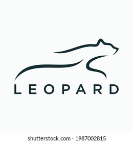 Leopard, Cheetah logo design vector template