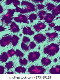 Leopard / cheetah skin seamless pattern, animal background, vector illustration 