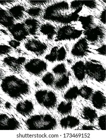 Leopard / Cheetah Skin Seamless Pattern, Animal Background, Vector Illustration 