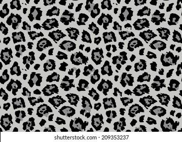 Leopard / cheetah skin seamless pattern, abstract animal background, vector illustration