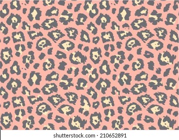 Leopard / Cheetah Skin Seamless Pattern, Paster Colours, Abstract Animal Background, Vector Illustration