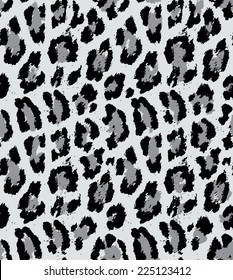 Leopard / cheetah skin seamless pattern, abstract animal background, vector illustration