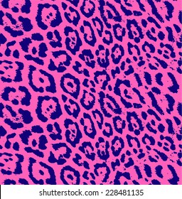 Leopard / cheetah skin seamless pattern, animal background, vector illustration