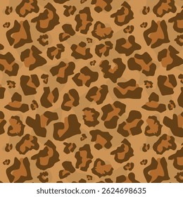 Leopard Cheetah skin seamless pattern vector Stylized Spotted Leopard Skin Background for Fashion