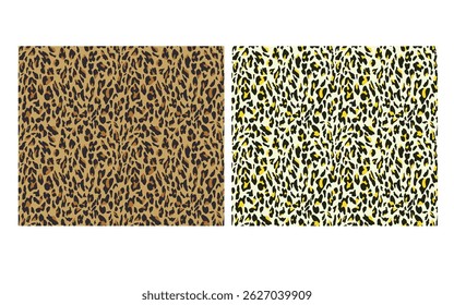 Leopard Cheetah skin seamless pattern vector Stylized Spotted Leopard Skin Background for Fashion,