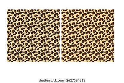 Leopard Cheetah skin seamless pattern vector Stylized Spotted Leopard Skin Background for Fashion,