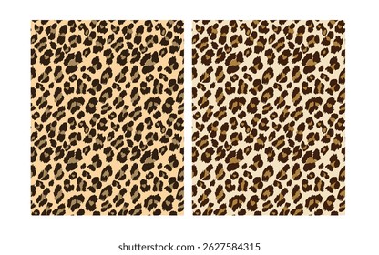 Leopard Cheetah skin seamless pattern vector Stylized Spotted Leopard Skin Background for Fashion,