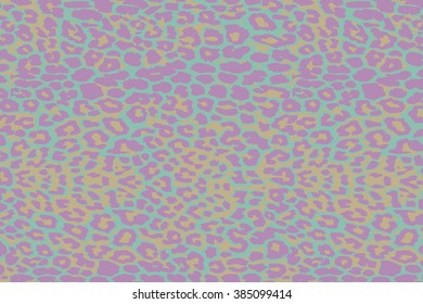 Leopard / cheetah skin seamless pattern, paster colours, abstract animal background, vector illustration