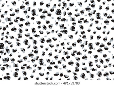 Leopard / cheetah skin seamless pattern, animal background, vector illustration