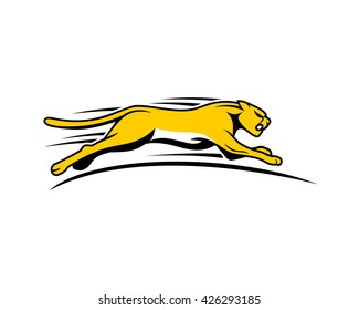 leopard cheetah tiger jaguar beast animal image vector speed fast