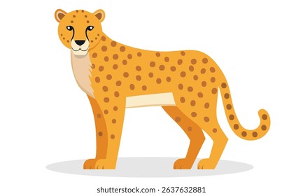 leopard or cheetah  vector illustration