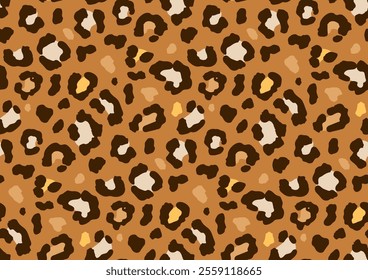 Leopard, Cheetah, wild animals print, seamless pattern design. Leopards skin pattern textile colorful design. Vector illustration