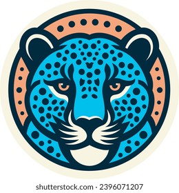 Ilustración del vector del logotipo clásico de Leopard