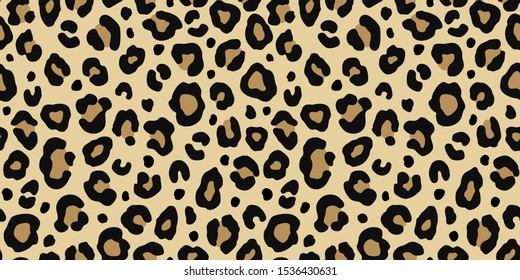 Leopard classic seamless pattern. Fashion stylish natural texture. Abstract vector background.