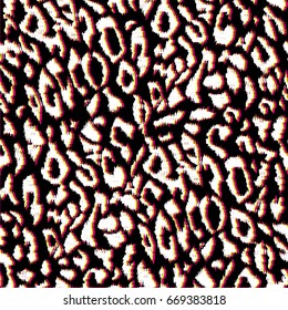 Leopard colors stereo skin seamless pattern