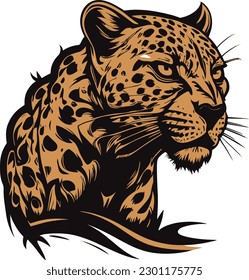 A Leopard Cute Vector, Animal, Cartoon