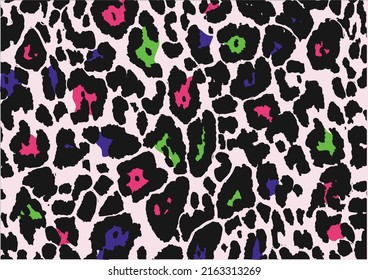 leopard design hand drawn artseamless pattern seamless repeating