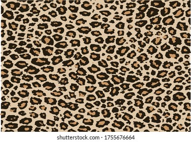 vector dibujado a mano de diseño leopardo