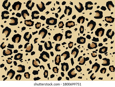 leopard design pattern hand drawn seamless