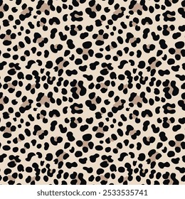 
leopardo design padrão elegante, impressão sem emenda, fundo elegante com manchas de leopardo