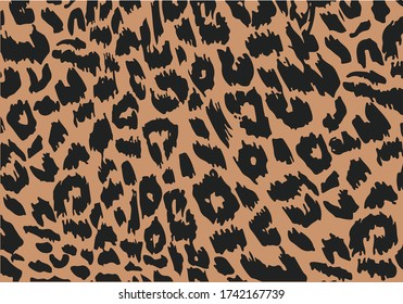 leopard design vector  hand drawn