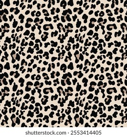 
leopard design vector seamless pattern, stylish background for printing clothes, paper, fabric