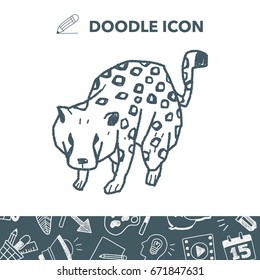 leopard doodle