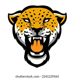 Leopard for esport and sport mascot logo isolated