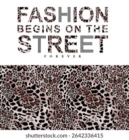 design de padrão de tecido leopardo. design de padrão de pijama, padrões de moda e muito mais