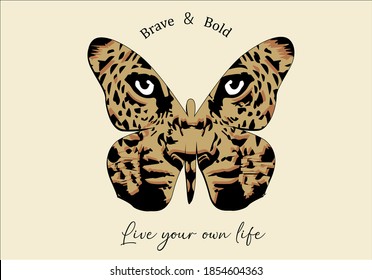 leopard face butterflies and daisies positive quote flower design margarita 
mariposa
stationery,mug,t shirt,phone case fashion slogan  style spring summer sticker and etc fashion design 