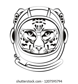 Leopard face cool sketch