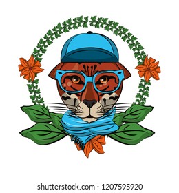 Leopard face cool sketch