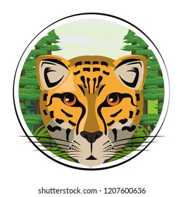 Leopard face cool sketch
