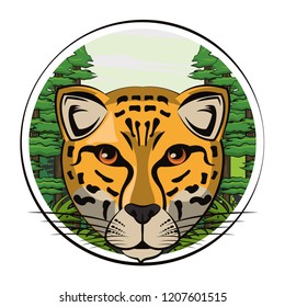 Leopard face cool sketch