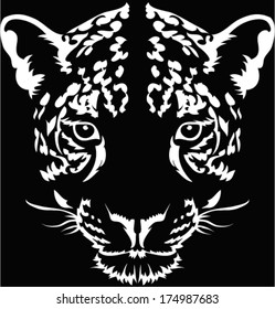 Leopard face logo ,Vector 