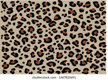 leopard  fashion design vector hand drawn