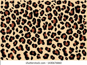 leopard fashion pattern design vector seamless pattern