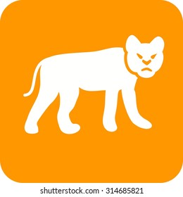 Leopard, fast, jungle icon vector image. Can also be used for Animals and Insects. Suitable for mobile apps, web apps and print media.