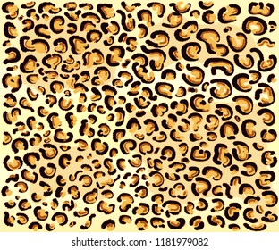 Leopard fur pattern design, vector illustration background