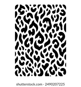 leopard fur pattern wild animal vector illustration template design