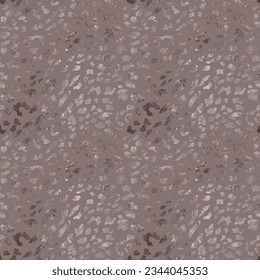 Leopard glamour shine pattern. Animal texture. Glitter spots on cream brown background. Cheetah skin imitation, seamless tile print. Vector  wallpaper  