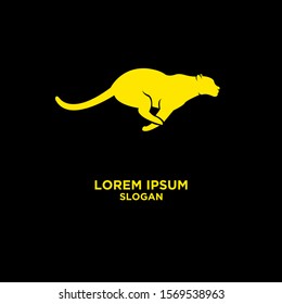 Leopard gold logo icon design vector illustration