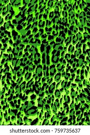 Leopard green fabric