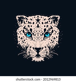 Leopard head animal design vector 
