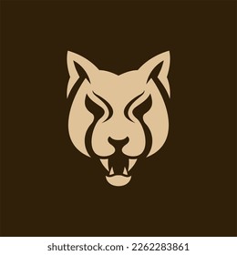 Leopard Head Animal illustration creative design, logo design concept illustration template idea